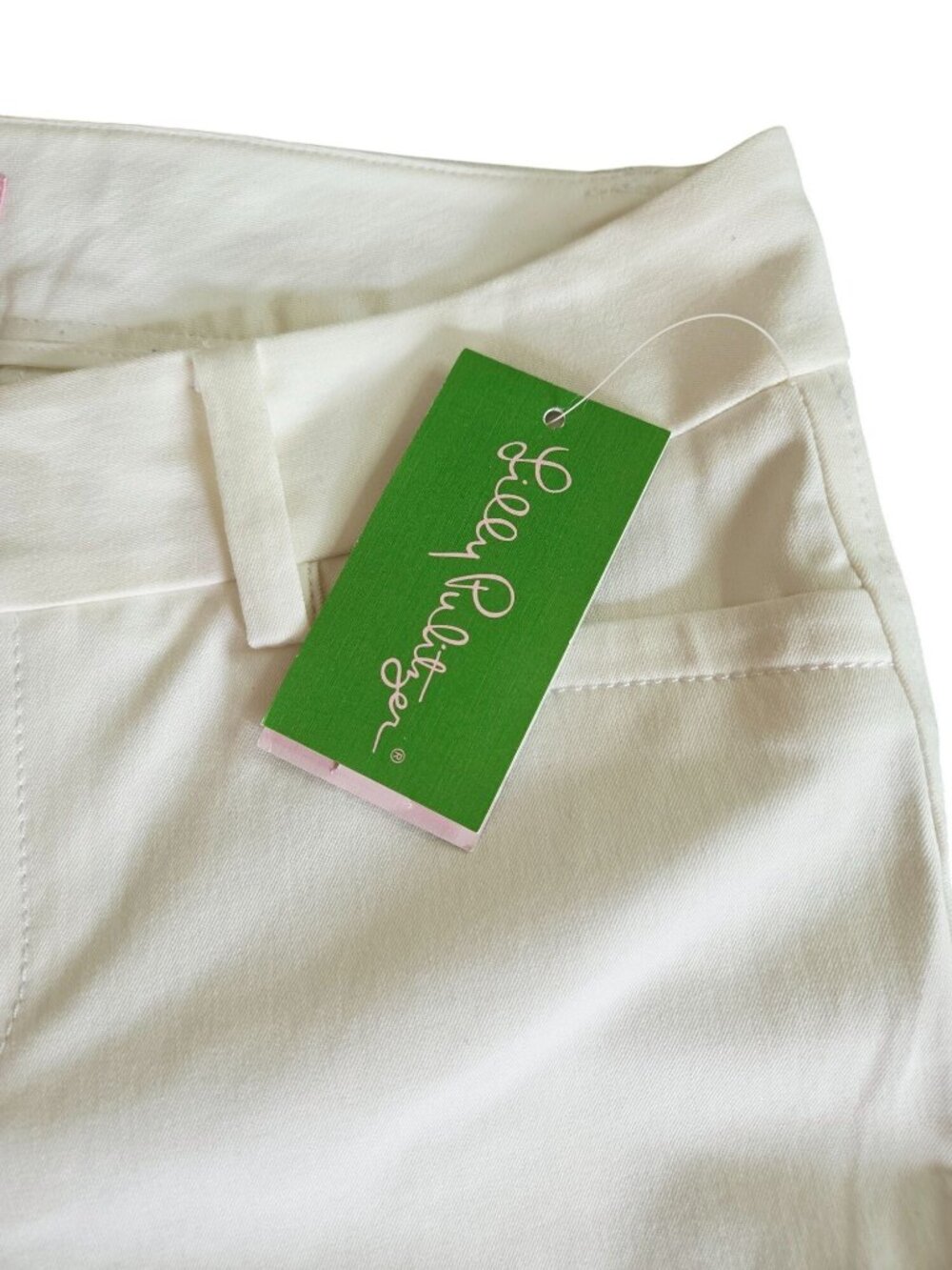 Lilly Pulitzer Leigh Trouser Resort White Size 2 Cotton Blend Womens Pants New W - Picture 5 of 10